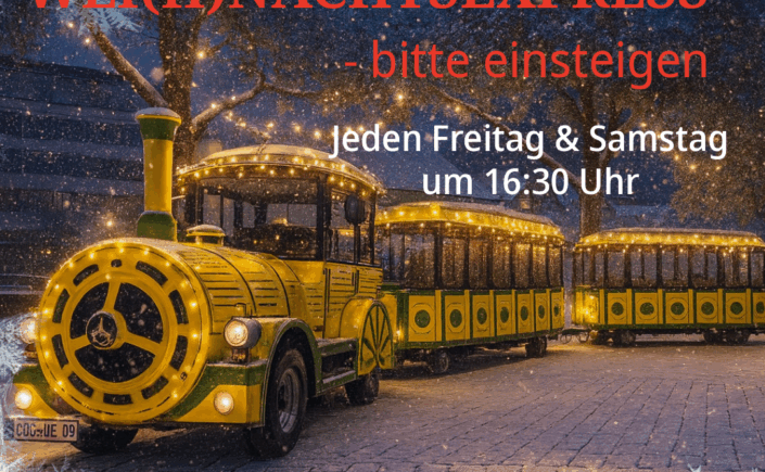 Wei(h)nachtsexpress – Bitte einsteigen